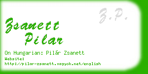 zsanett pilar business card